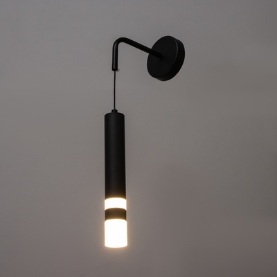 Бра «Гелла» LED 6 Вт 3000К черный 4×4×30 см