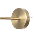 Бра «Гелла» LED 6 Вт 3000К латунь 4×4×30 см - фото 5019293