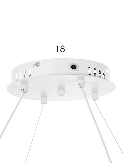 Светильник с ПДУ «Роули» LED 190 Вт 3000-6000К белый 56×56×13-110 см