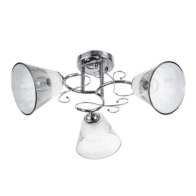 Люстра «Идрис» 3хЕ27 40 Вт хром 48×48×26 см