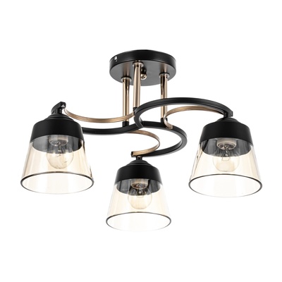 Люстра «Рори» 3хЕ27 40 Вт черный 44×44×17.5 см