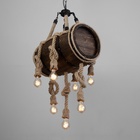 Люстра BayerLux «Бочка», 7хЕ27, 40 Вт, черный, 41×33×30 см - фото 24002074