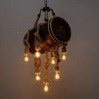 Люстра BayerLux «Бочка», 7хЕ27, 40 Вт, черный, 41×33×30 см - фото 24002075