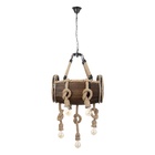 Люстра BayerLux «Бочка», 7хЕ27, 40 Вт, черный, 41×33×30 см - фото 24002076