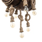 Люстра BayerLux «Бочка», 7хЕ27, 40 Вт, черный, 41×33×30 см - фото 24002077