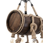 Люстра BayerLux «Бочка», 7хЕ27, 40 Вт, черный, 41×33×30 см - фото 24002078