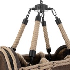 Люстра BayerLux «Бочка», 7хЕ27, 40 Вт, черный, 41×33×30 см - фото 24002079