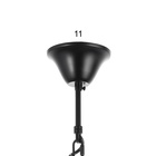 Люстра BayerLux «Бочка», 7хЕ27, 40 Вт, черный, 41×33×30 см - фото 24002080