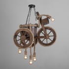 Светильник "Мотоцикл" 5хЕ27 40Вт черный 52х34х33 см - фото 24002083