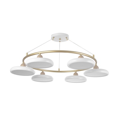 Люстра «Моника», 6хLED, 144 Вт, 3000-6000К, бело-золотой, 78×78×100 см