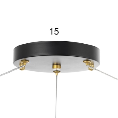 Люстра «Моника» 6 LED 144 Вт 3000-6000К черно-золотой 78×78×100 см