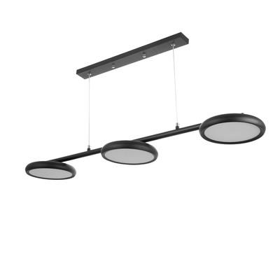 Люстра «Нильсин» 3х LED 72 Вт 3000-6000К черный 100×20×100 см