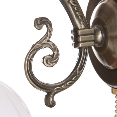 Бра «Икар», Е27, 40 Вт, бронза, 13×23×21 см, плафон 10×30×18 см