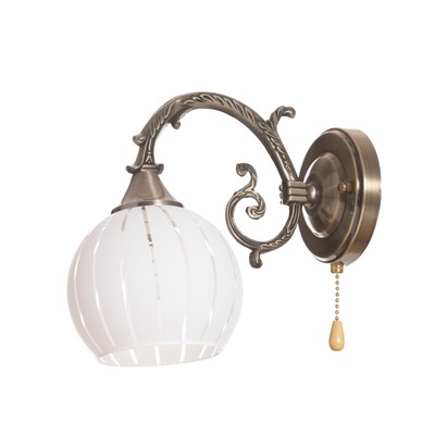 Бра «Икар», Е27, 40 Вт, бронза, 13×23×21 см, плафон 10×30×18 см