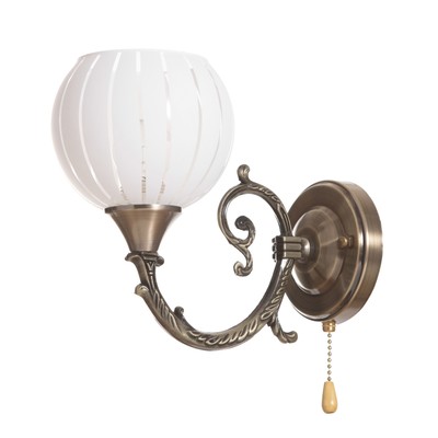 Бра «Икар», Е27, 40 Вт, бронза, 13×23×21 см, плафон 10×30×18 см