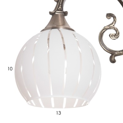 Бра «Икар», Е27, 40 Вт, бронза, 13×23×21 см, плафон 10×30×18 см