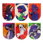 Магнитные закладки 6 штук "Киберпанк Anime" - фото 8961585