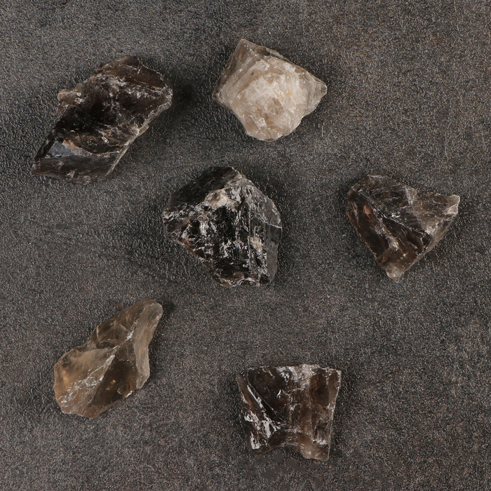 Набор камней коллекционных сувенирных «Дымчатый кварц», колотый, фракция 2-3 см, 100 г - Фото 1