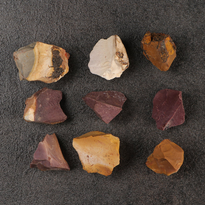 Набор камней коллекционных сувенирных «Яшма. Мукаит», колотый, фракция 2-3 см, 100 г - Фото 1