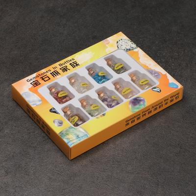 Коллекция кристаллов сувенирных в баночке, набор 9 шт.