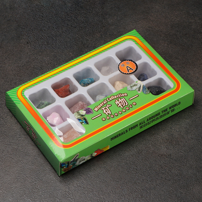 Коллекция сувенирных минералов «Подарок», набор 12 шт.