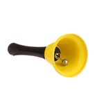 Колокольчик настольный, желтый, 12.5 х 5.2 см - фото 9336172