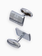 Набор мужской стальной «Запонки + Зажим для галстука» брутальность, чёрный в серебре - Фото 2