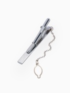 Набор мужской стальной «Запонки + Зажим для галстука» клетки, белый в серебре - Фото 5