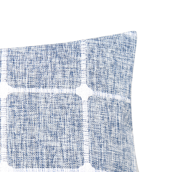Чехол на подушку Этель Квадраты цв.синий,45*45 см 100% п/э