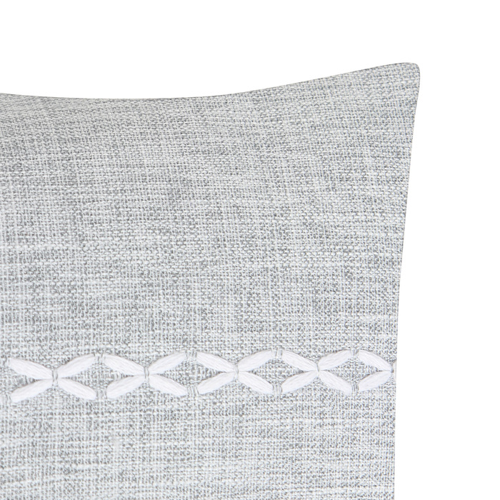 Чехол на подушку Этель Косичка цв.серый,45*45 см 100% п/э