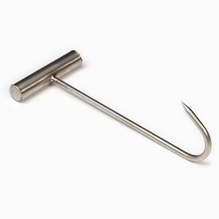 Обвалочный крюк для мяса, 28 см, с металлической ручкой - Фото 1