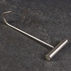 Обвалочный крюк для мяса, 28 см, с металлической ручкой - Фото 2