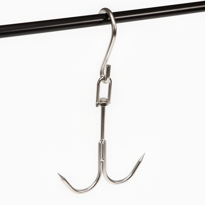 Крюк для мяса двойной, 28 см - Фото 1