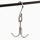 Крюк для мяса тройной, 28 см - Фото 1