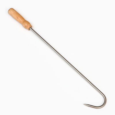 Крюк для мяса универсальный, 49 см, с деревянной ручкой