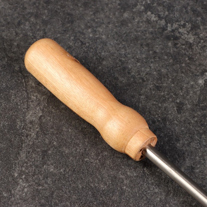 Крюк для мяса универсальный, 49см, с деревянной ручкой - фото 1883082920