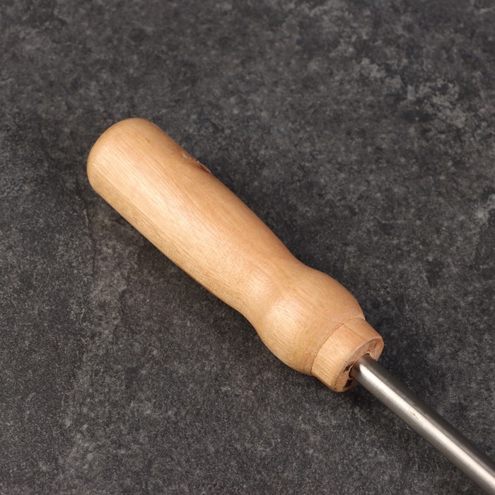 Крюк для мяса универсальный, 49см, с деревянной ручкой - фото 1883082921