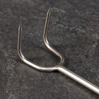 Крюк для мяса универсальный, 50 см, двойной, с металлической ручкой - Фото 3