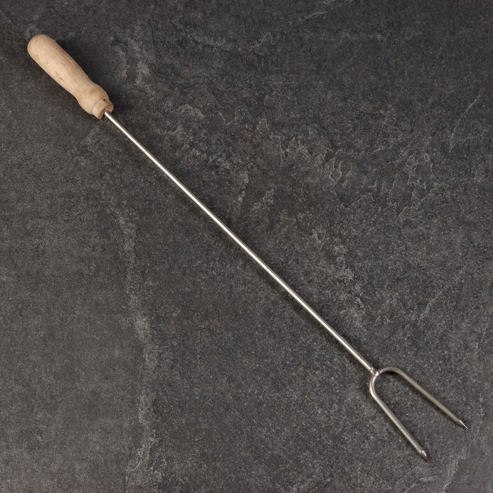 Вилка для мяса универсальная, 56см, с деревянной ручкой - фото 1891944918