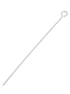 Набор шпажек-шампуров для шашлыка, 12 шт., 35 см, рукоять - кольцо 2 см, металлические - Фото 3