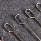 Набор шпажек - шампуров для шашлыка, 12 шт., 45 см, металлические - Фото 3