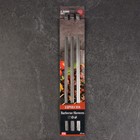 Набор шпажек - шампуров для шашлыка, 12 шт., 45 см, металлические - Фото 5