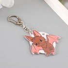 Брелок для ключей на кольце «Летучая мышь на фоне луны», акрил, 5.5×5 см - Фото 2