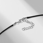 Кулон мужской «Кинжал» гладкий, цвет серебро на чёрном шнурке, 45 см - Фото 3