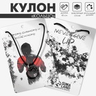 Кулон мужской «Кольцо», цвет серый на чёрном шнурке, 45 см 10133861 - фото 14048933