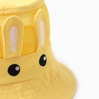 Панама детская "Зайка" MINAKU, цвет жёлтый, размер 50-52 - фото 24271660