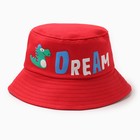 Панама детская "Dream" MINAKU, цвет красный, размер 50-52 - фото 3342065