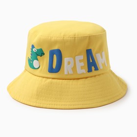 Панама детская "Dream" MINAKU, цвет жёлтый, размер 50-52