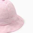 Панама детская  "Нежность" MINAKU, цв, розовый , р-р 50 - фото 24271688