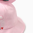 Панама детская "Зайки" MINAKU, цвет розовый, размер 48-50 - фото 24271700